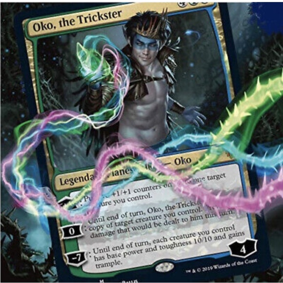 New Magic The Gathering Throne of Eldraine Oko, The Trickster Planeswalker Deck - Picture 6 of 7